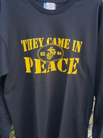 They Came In Peace Black Long Sleeve T Shirt US MADE